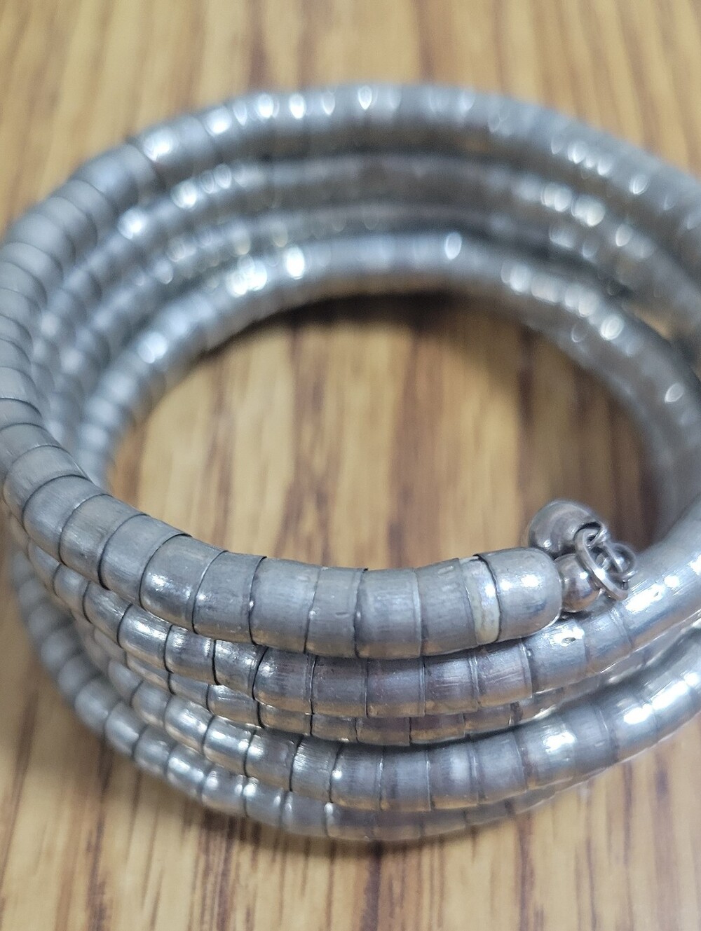 Silver Coil Wrap Bracelet - Women Jewelry